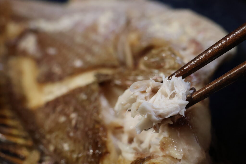 チダイの塩焼き