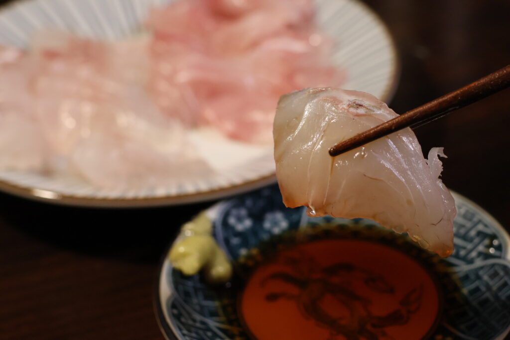 マダイの刺身