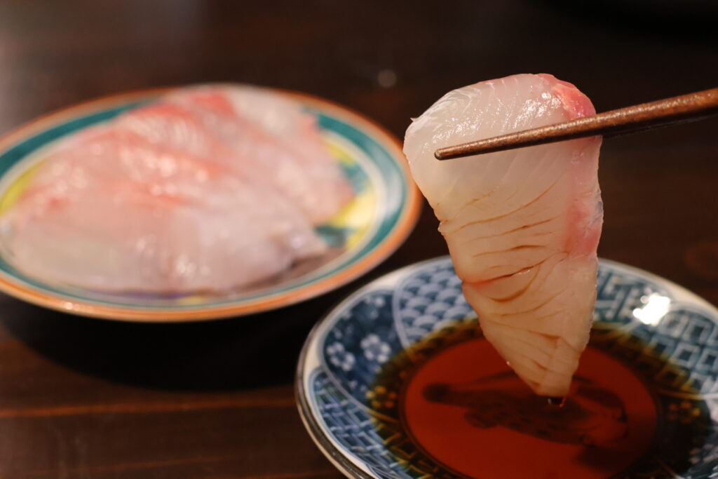 ヒラマサのお刺身
